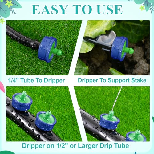 30Pcs 0.25 GPH Drippers Pressure Compensating Drip Emitters - color: 30 PCS 0.25GPH