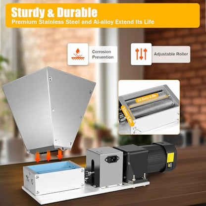 Electric Grain Grinder Mill Commercial Corn Heavy Duty Flour Mill Cereals Grinder Machine For Rice Corn Grain Coffee Wheat Feed