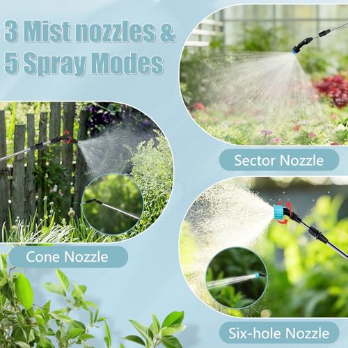 Battery Powered Sprayer 2 Gallon, Electric Pump Garden Sprayer in Lawn - size: 2