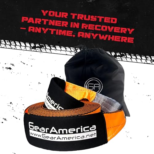 GearAmerica Heavy Duty Tow Strap 4 x 30 ft - 46,076 lbs Tree Saver, 2-Pack - color: 4"x30', size: 2 Pack