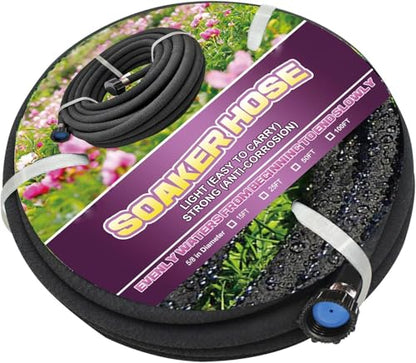 Short Round Rubber Garden Soaker Hose 8ft 5/8in Irrigation Hose - size: 8FT by 5/8"