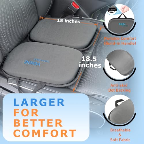 Sojoy 3 in 1 Gel Seat Cushion (Darkgray) - color: Darkgray