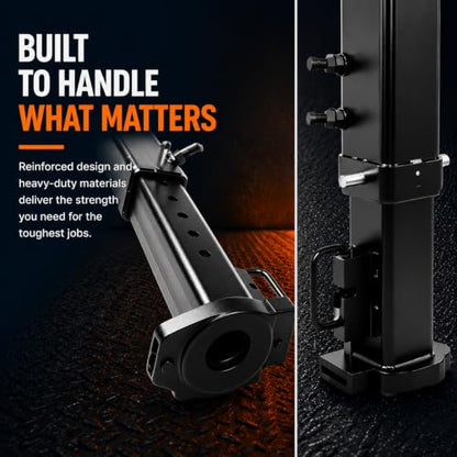 25K Square Gooseneck Trailer Coupler for 2-5/16" Ball, 8" Adjustable Height - size: 2-5/16" 25000 Square hitch