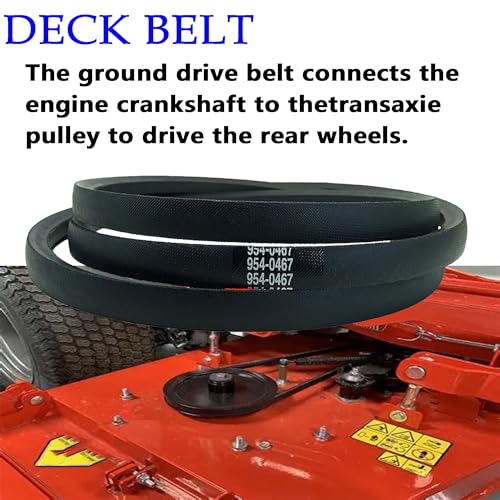 954-0467A Lower Drive Belt, 5/8” x 90.8” Aramid Replacement for Craftsman T1100, Cub Cadet LTX1040, Troy-Bilt Bronco, Toro LX460 Lawn Tractor