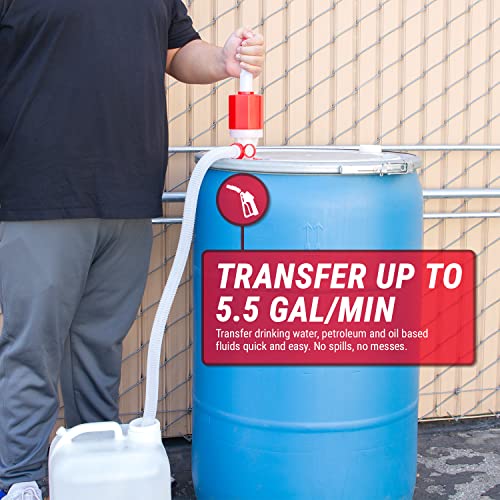 TERA PUMP Adjustable Length Portable Lightweight Siphon Transfer Pump - style: 5.5 GPM