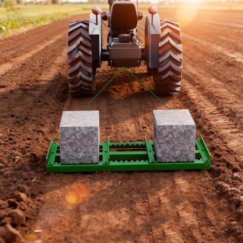 Heavy Duty Dual-Sided Drag Harrow for Driveway Leveling & Soil Raking