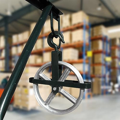 POPMOON Scaffold Hoist Pulley 12" Scaffolding Wheels Aluminum Pulley Wheel