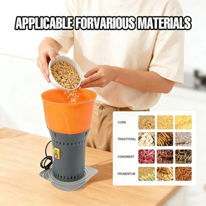 Grain Mill Corn Grinder, 1000W Electric Feed Ginder Mill 7L - size: 7L Round