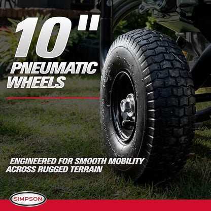 Simpson PowerShot 3500 PSI Gas Pressure Washer, 2.5 GPM, Honda GX200 Engine - style: 3500 PSI