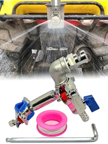 Universal Boomless Sprayer Nozzle Kit for ATV/UTV, Stainless Steel Adjustable Spray Tip, Ideal for Farm, Lawn, Pasture Spraying