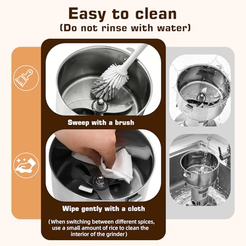 2000W Electric Grain Mill Grinder, 750g Flour Mill Grinder for Home - size: 750g