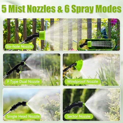 Battery Powered Backpack Sprayer 4 Gallon, Electric Garden Sprayer in Lawn
