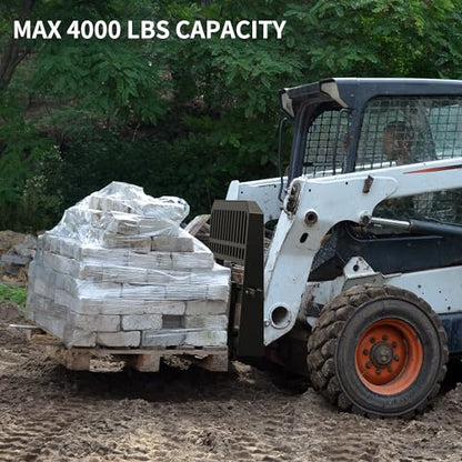 YITAMOTOR 45" 4000 lbs Pallet Forks Frame Attachment & 48" Forklift Blades