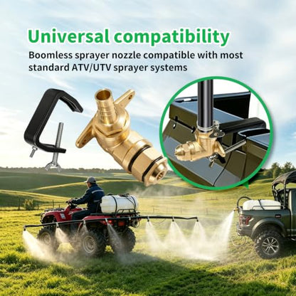 Upgrade Boomless Sprayer Nozzle ATV Compatible with Lawn, Farm and Garden