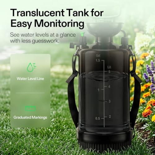 VIVOSUN Pump Sprayer 1.5 Gallon, Leak-Resistant Spray Bottle
