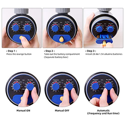 Programmable Garden Sprinkler Water Hose Timer for Outdoor - style: Water Timer