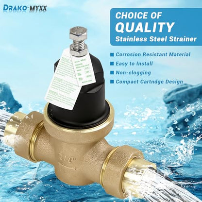 3/4" NR3XL Pressure Reducing Valve With Double Union FNPT Connection - size: 0.75 Inch