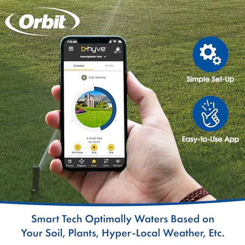 Orbit B-hyve XR Smart Sprinkler Timer - 16-Zone - WiFi-Enabled Indoor/Outdoor Irrigation Controller - App Control - Weatherproof Watering System - Multi Zone - Custom Programs - 57995 (Pack of 2) - size: 16-Zone (Pack of 2)