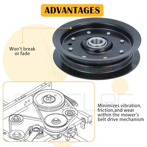 2 Pack 30224 Pulley for Dixie Chopper 42", 50", 60" and 72" Decks - size: 2x30224B