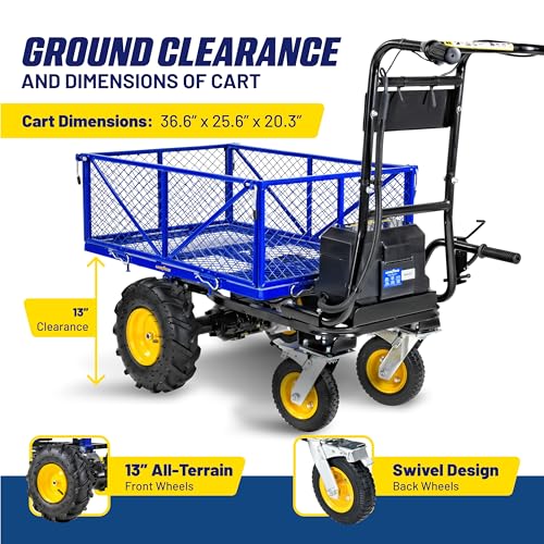 Goodyear Electric Power Wagon - 48V Utility Cart, 660 Lb Load Capacity