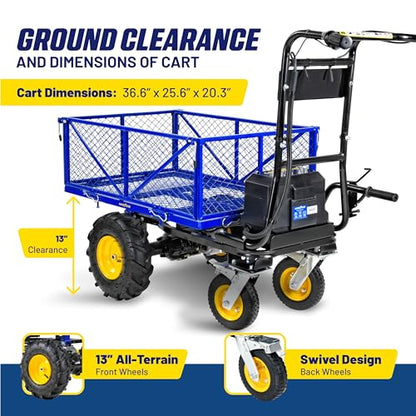 Goodyear Electric Power Wagon - 48V Utility Cart, 660 Lb Load Capacity