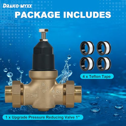1-NR3XLDU 1"NR3XL Pressure Reducing Valve with Double Union FNPT Connection - size: 1 Inch