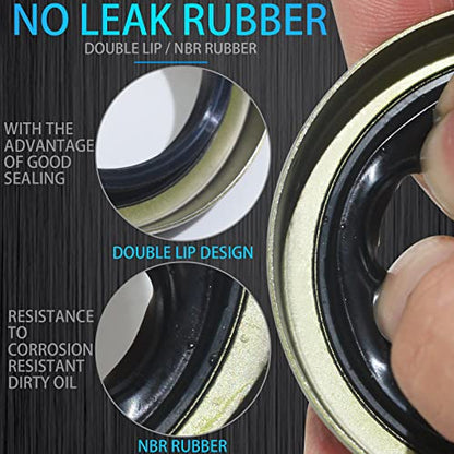 iBroPrat 10pack ID 1.719" x OD 2.565" Trailer Axle Grease Seal for 3500lb