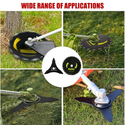 9" x 20 Teeth Brush Blades Carbon Steel Round Chainsaw 10" x 3T Cutter Weed Eater Blades- Universal Adapter Kit with 3 Round Files, Compatible with Brush Cutter Trimmer Weed Eater Husqvarna Stihl Ego - size: 2set 9"x20T+10"x3T