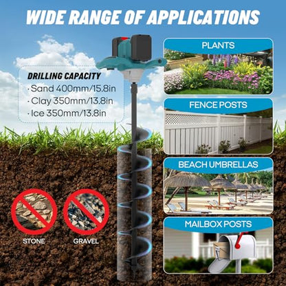 Cordless Post Hole Digger for Makita 18V Battery, Bare Tool - size: Small