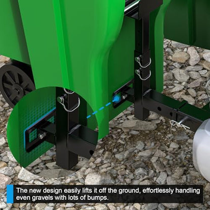 High-Loading Dual Trash Can Hauler Hitch for 2" Receiver Fit Pickup Truck