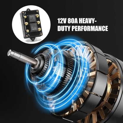12V Forward and Reverse Relay Module Reliable Motor Control for Tarp Systems, Hoists, Winches, and More – Bidirectional Switch for AC/DC Motors