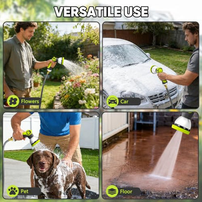 75 FT 5/8" Retractable Garden Hose Reel, Wall Mount - color: Upgrade-green, size: 75FT-5/8"