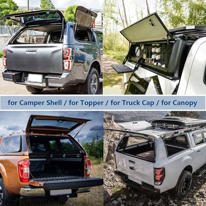 C16-04464 13 inch 30lb/133N Gas Strut Shock Spring Lift Support for Leer ATC Camper Shell Truck Topper Cap Canopy Door Windows Toolbox Snugtop Replacement Parts, C16-04464a, Set of 2 by AUCLIDIS - size: 13in/30lb