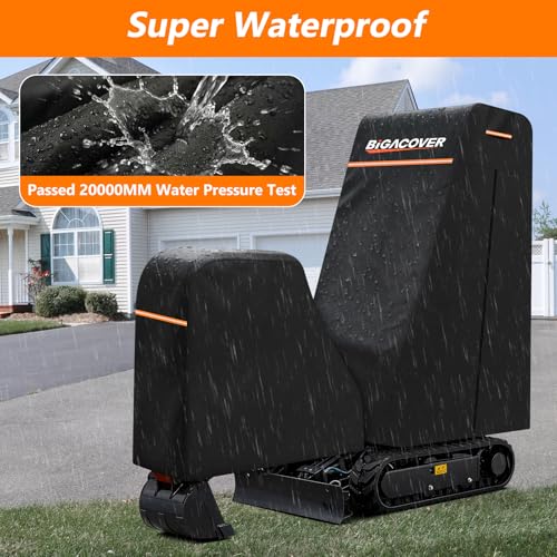 Mini Excavator Cover M 0.9-1.5 Ton, 6-Layer 600D Oxford Cotton Split Design - size: S - 0.9-1.5 Ton