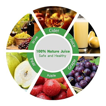 Fruit Wine Press and Crusher and Filter Bag,100% Nature Apple&Grape&Berries Crusher Manual Juice Maker for Kitchen