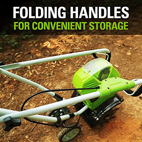 Greenworks 40V 10" Cordless Tiller / Cultivator, Tool Only - style: Tool Only