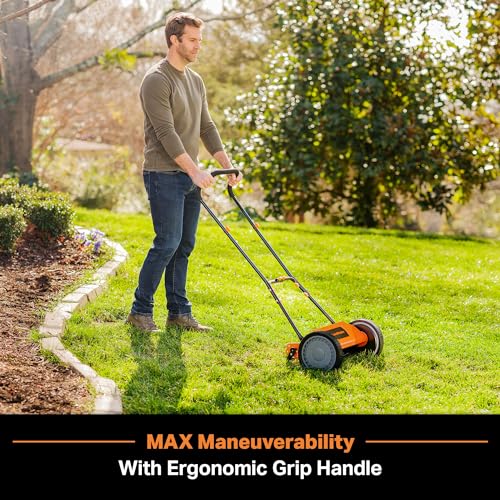 LawnMaster LMRM1602 Push Reel Lawn Mower 16-Inch 5-Blade - size: 16-Inch