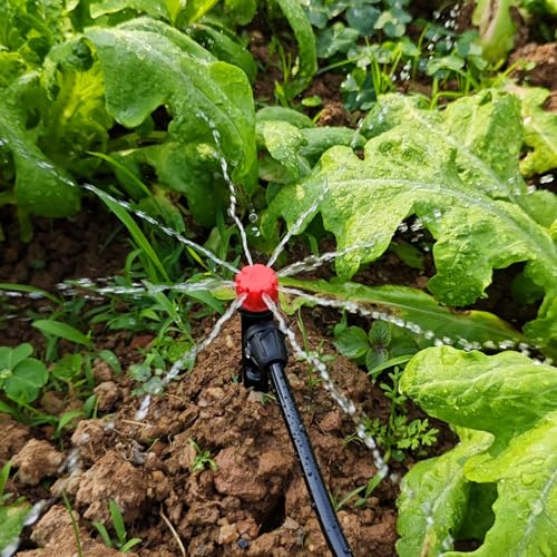 Drip Irrigation Emitters for 1/4" Tubing: 25pcs Drippers with Lock Barbed - size: 25pcs Drip Emitters with Lock Barbed