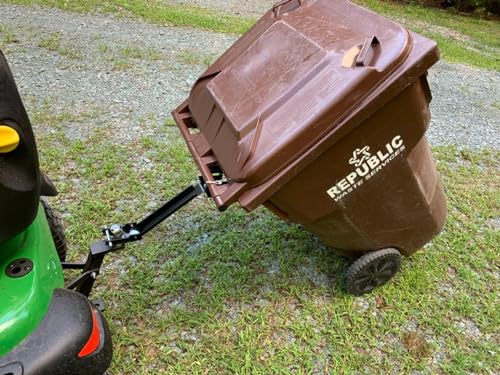 American-Made Garbage Commander UBL Single Can Ball or Bolt Mounted Garbage Hauling Hook - By Garbage Commander