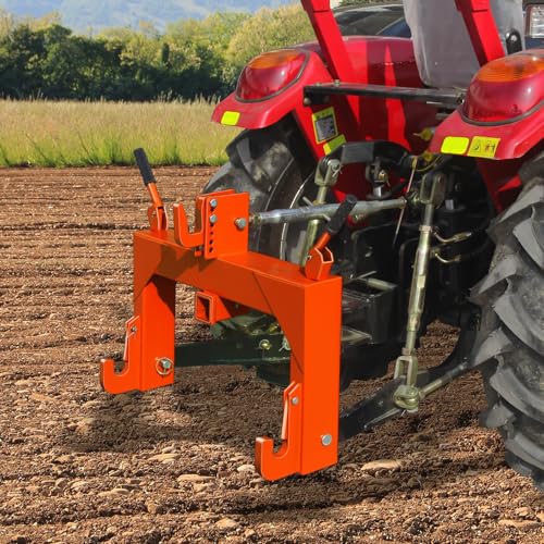 3-Point Quick Hitch with 2" Receiver, Orange - color: Orange