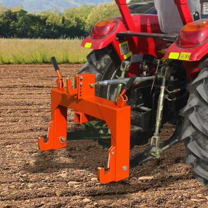 3-Point Quick Hitch with 2" Receiver, Orange - color: Orange