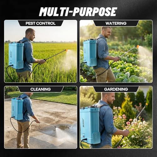 4.2 Gal Backpack Sprayer Battery Powered for Makita 18V, Auto Mixing