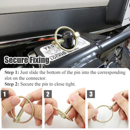 12 Pcs 1/4 Inch Locking Pin with Ring - color: 12Pcs, size: 1/4 x 1-3/4 inch