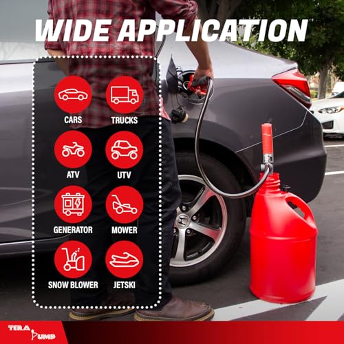 TERA PUMP 2nd Gen Multipurpose Battery Powered Fuel Transfer Pump - style: Battery Powered - 39.4" Hose