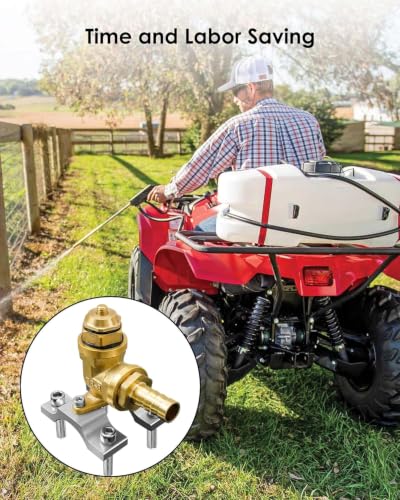 Upgraded Boomless Spray Nozzle for ATV Spot Sprayer Up to 31 FT Width Range - size: Silver