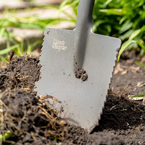 Root Slayer 23011 XL Caprock Garden Spade/Digger, Red - style: Caprock XL