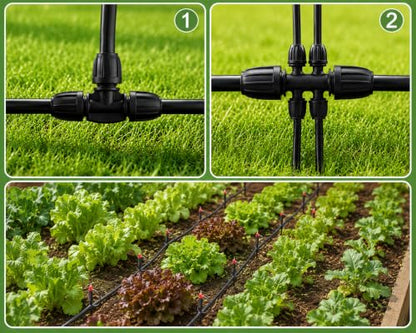 1/2 Inch Irrigation Tubing 50 FT, Drip Mainline for Raised Beds & Gardens - size: 50ft