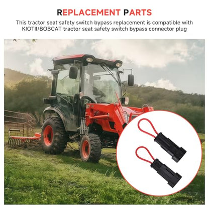 Tractor Seat Safety Switch Bypass Plug Compatible with Kioti/Bobcat Tractor