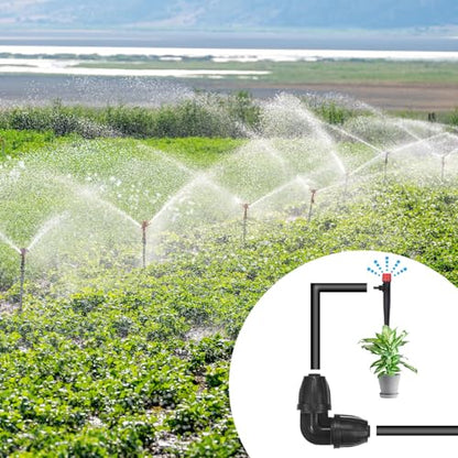 M METERXITY 5-Pack Drip Irrigation Barbed Locking Fittings 3/8 in Kit