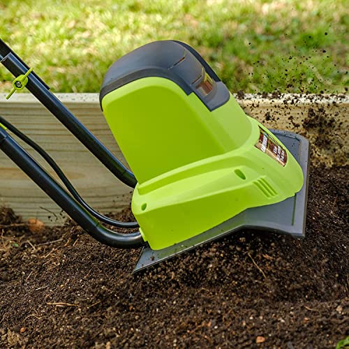 Earthwise TC70065EW 11-Inch 6.5-Amp Corded Tiller/Cultivator,Green